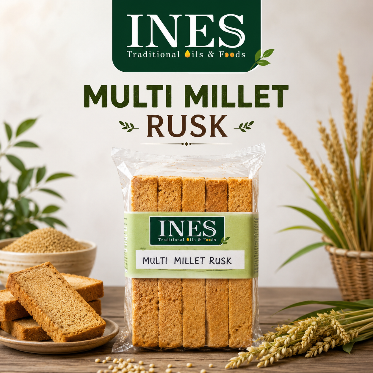 Multi Millet Rusk – Crunchy & Nutritious Millet Rusk - Image 2