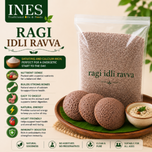 INES Ragi Idli Rava – Nutritious & Natural Finger Millet Semolina