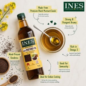Wood Pressed Black Mustard Oil – 100% Pure Oil