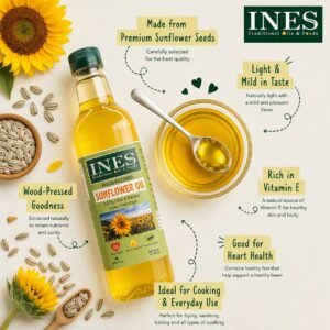 Wood Pressed Sunflower Oil – 100% Pure Oil