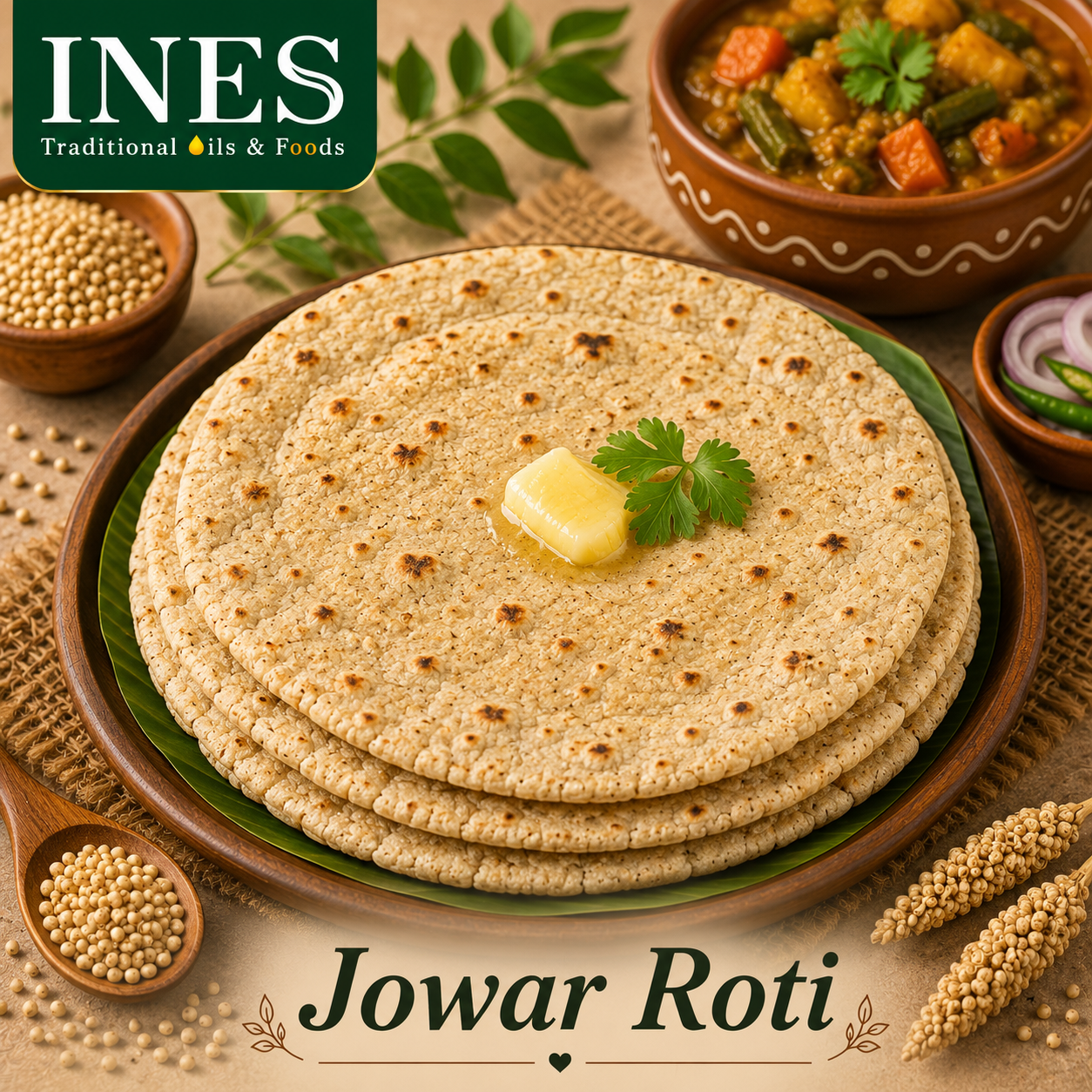 INES Jowar Flour – Nutritious & Natural Sorghum Flour - Image 3