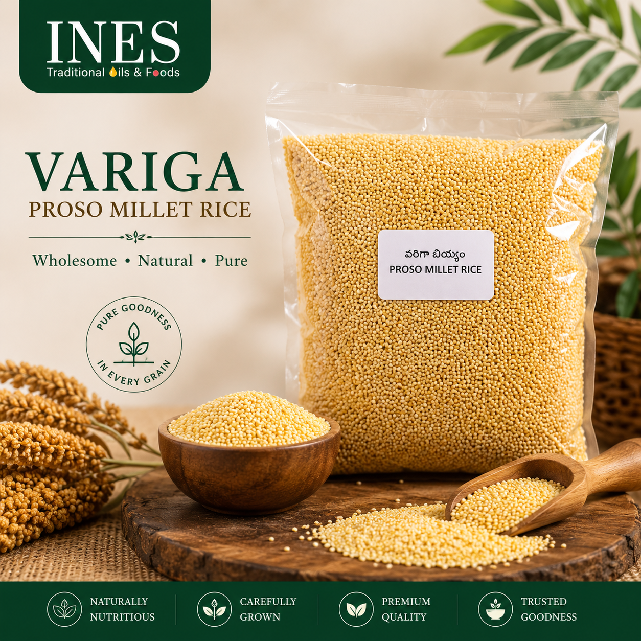 INES Proso Millet Rice – Unpolished, Wholesome & Nutritious - Image 3