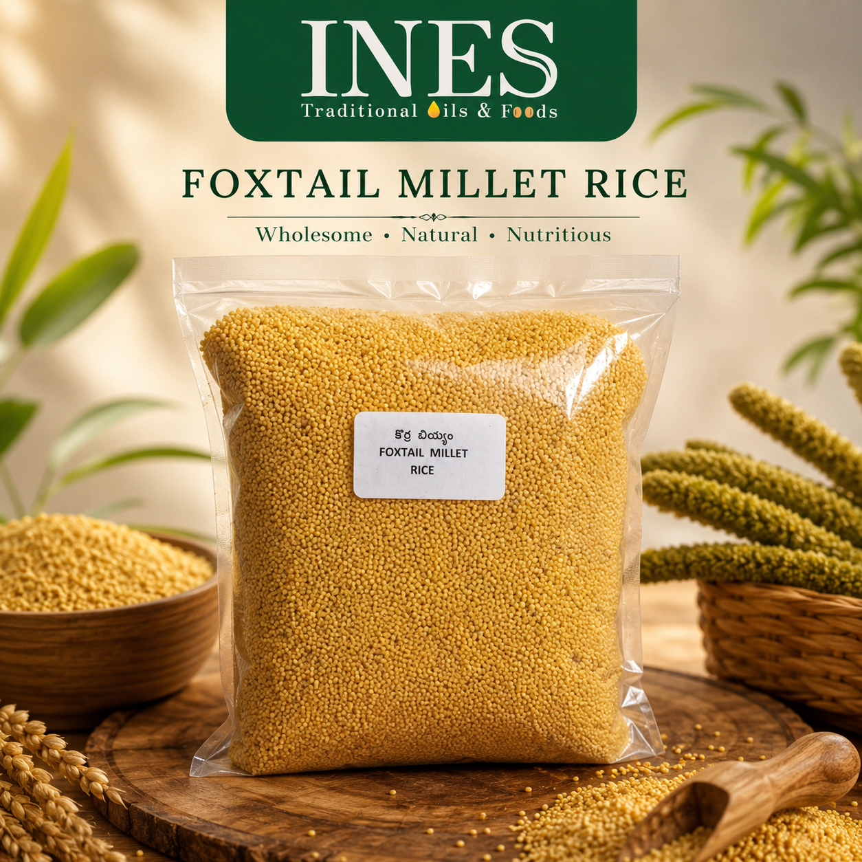 INES Foxtail Millet Rice – Unpolished, Wholesome & Nutritious - Image 3