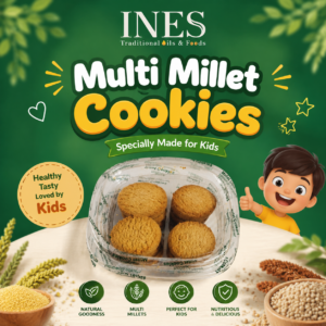 INES Multi Millet Cookies – Nutritious & Crunchy Millet Cookies