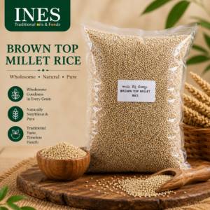 INES Brown Top Millet Rice – Unpolished, Wholesome & Nutritious